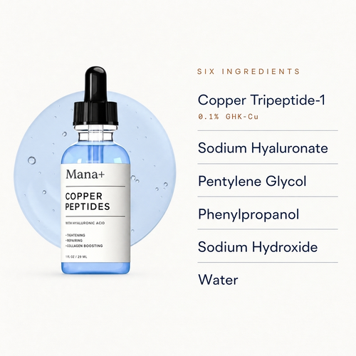 Mana Copper Peptides (GHK-Cu) Firming Serum with Hyaluronic Acid