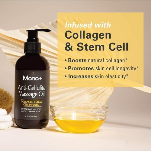 Mana -  Anti Cellulite Massage Oil 8oz