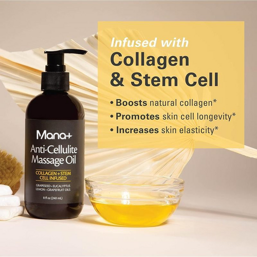 Mana -  Anti Cellulite Massage Oil 8oz